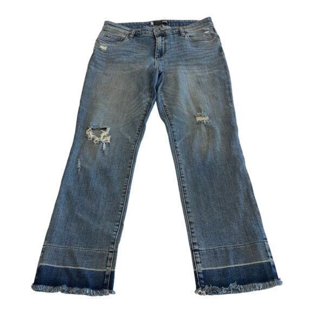 Kut‎ from the Kloth Reese Ankle Straight Jeans Distressed size 10